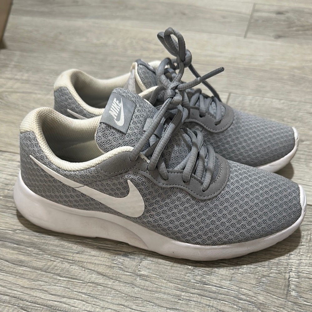 Nike Gray and White Sneakers
